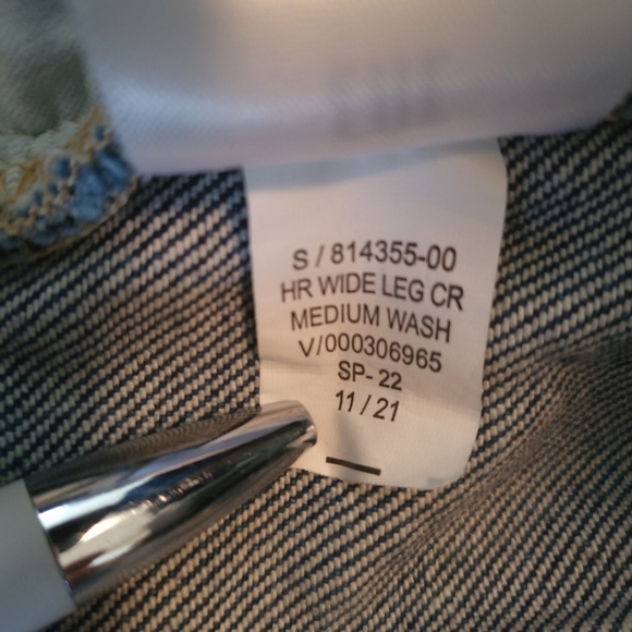 Banana Republic High Rise Wide Leg Crop Jeans Womens 28 Medium Wash - Picture 9 of 11